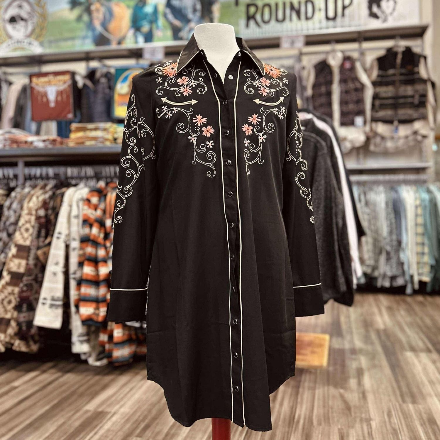 Ladies Roper Pendleton Round-Up Retro Long Sleeve Dress / Duster