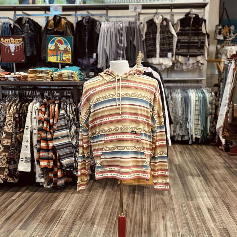 Ladies Wrangler Pendleton Round-Up Golden Stripe Retro Hoodie