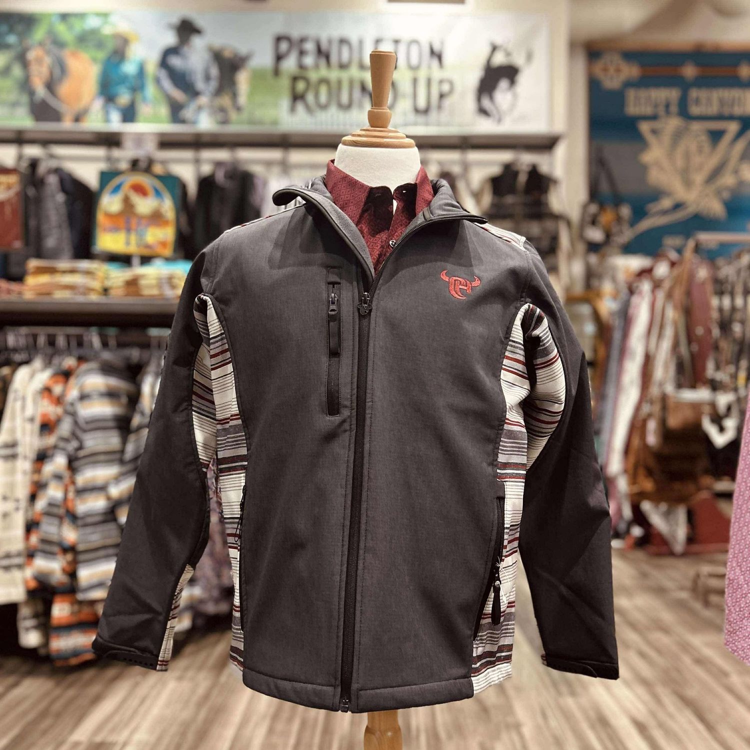 Men&#39;s Pendleton Round-Up Smoke Softshell Jacket