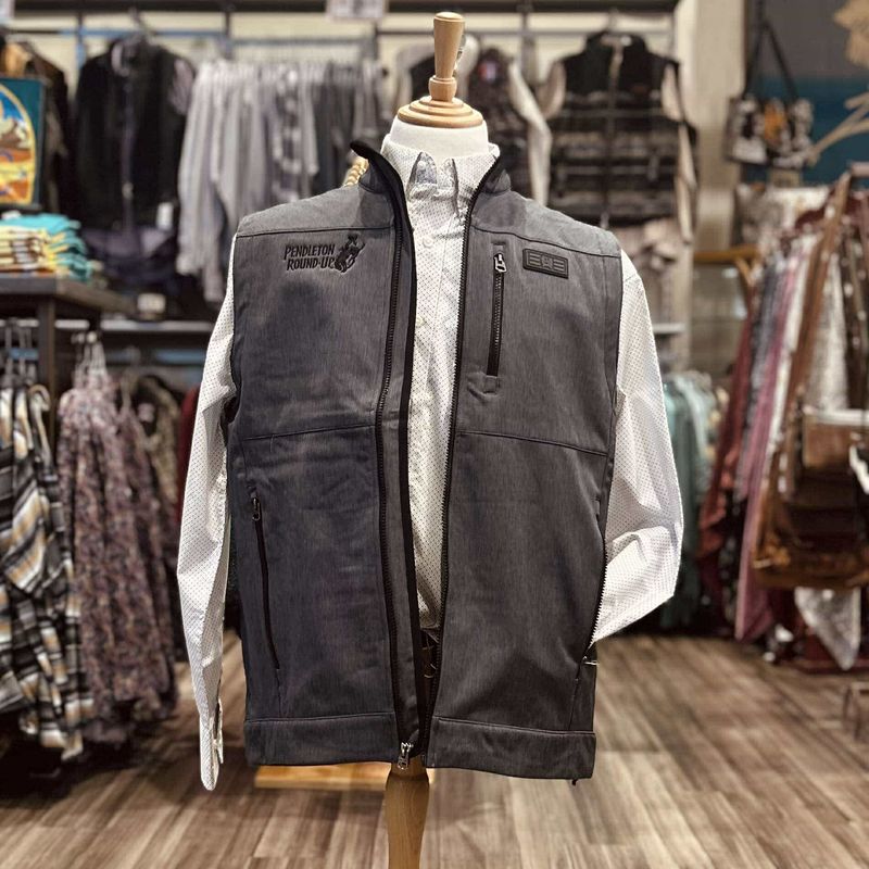 Men&#39;s Cinch Pendleton Round-Up Navy Softshell Vest