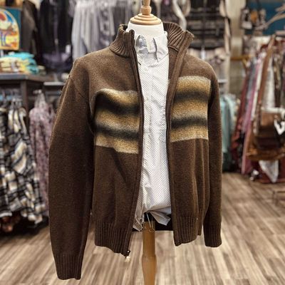 Men&#39;s Stetson Pendleton Round-Up Ombre Border Stripe Cardigan