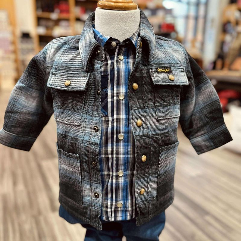 Toddler Wrangler Pendleton Round-Up Flannel Lined Shirt Jacket