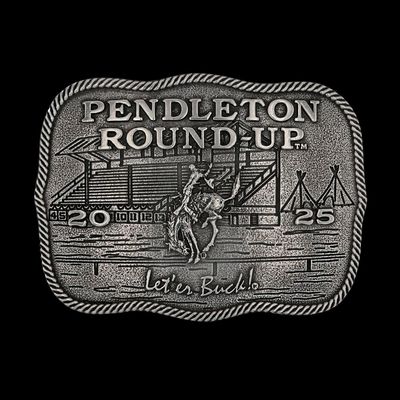 2025 Pendleton Round-Up Pewter Cast Buckle