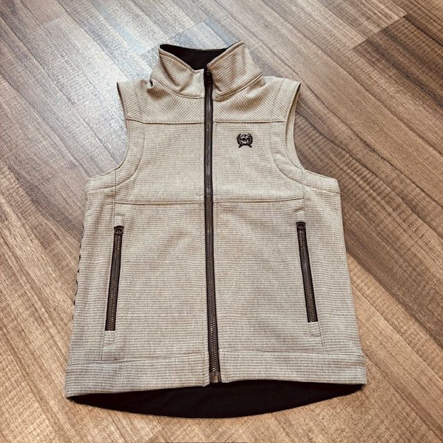 Youth Cinch Pendleton Round-Up Gray Bonded Vest