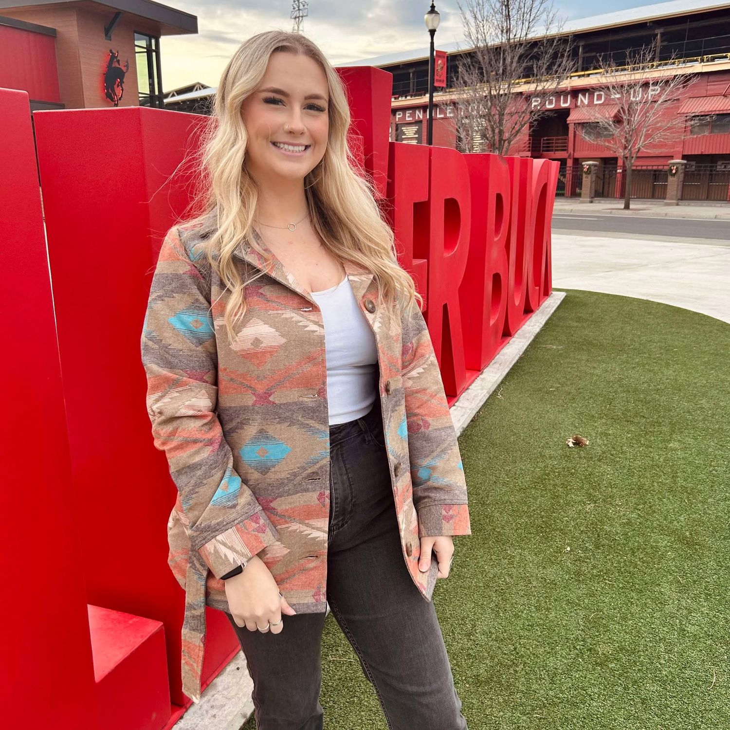 Ladies Outback Pendleton Round-Up Vara Jacket