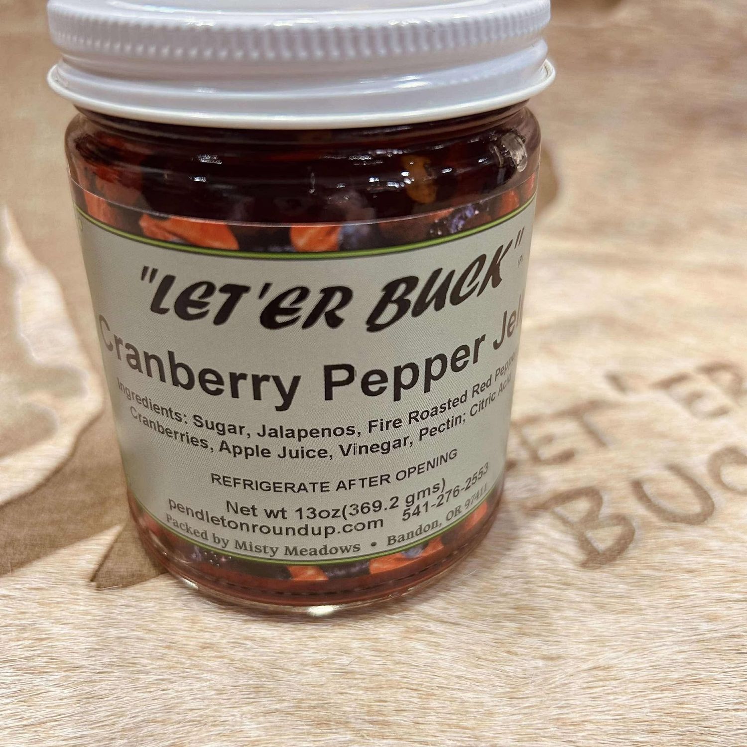 Pendleton Round-Up Cranberry Pepper Jelly
