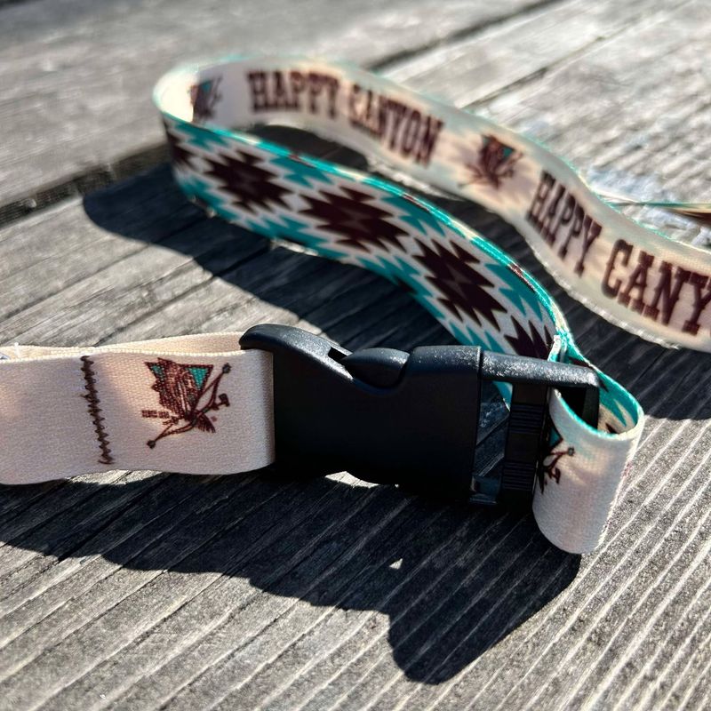 Happy Canyon Double Sided Aztec Lanyard