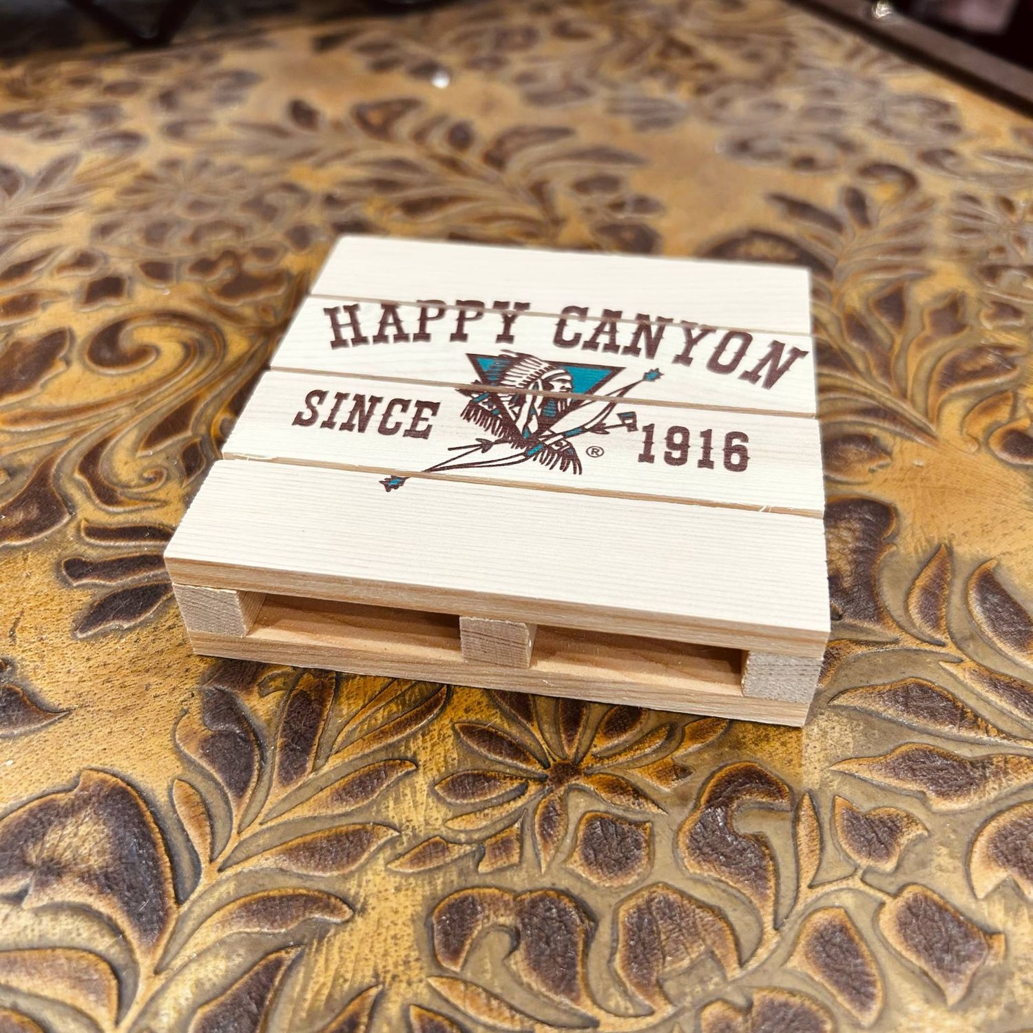 Happy Canyon Pallet Coaster