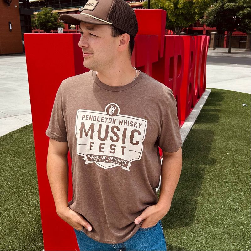Men&#39;s Brown Pendleton Whisky Music Fest Tee