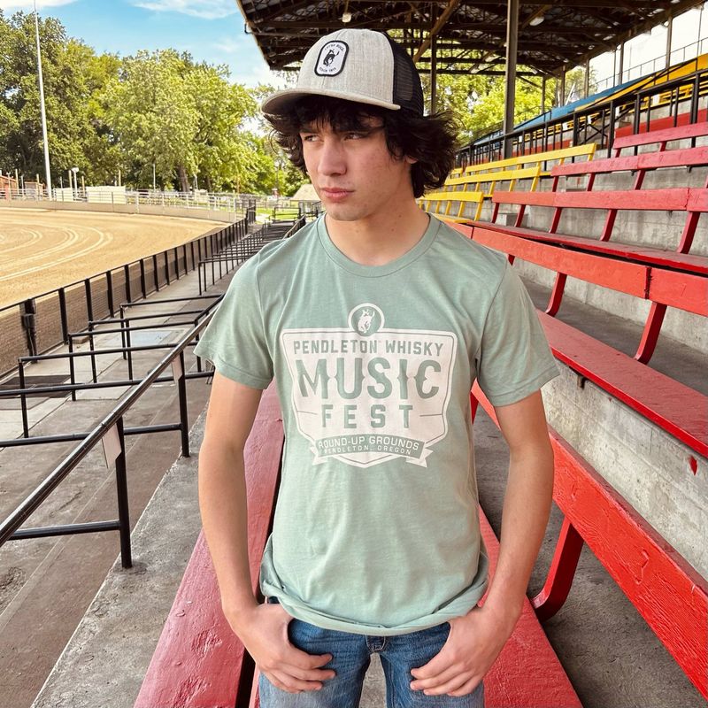 Men&#39;s Sage Pendleton Whisky Music Fest Tee