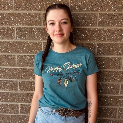 Ladies Happy Canyon Feather Tee