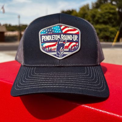 Pendleton Round-Up Navy Flag Hat