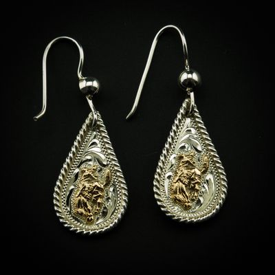 Pendleton Round-Up Vogt 14 Karate Gold Mini Teardrop Earrings