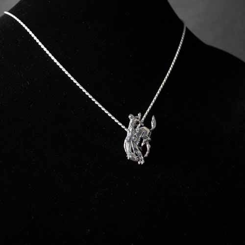 Pendleton Round-Up Vogt Bucking Horse Pendant w/ Necklace