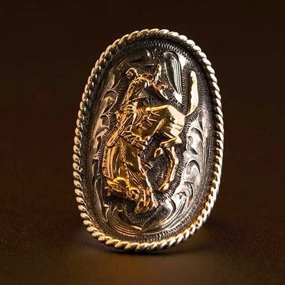 Pendleton Round-Up Vogt 14 Karat Bucking Horse Ring