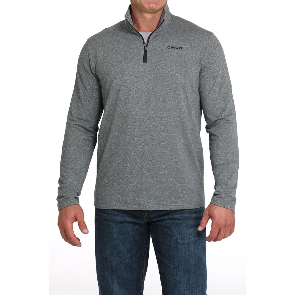 Men's Cinch Pendleton Round-Up 1/4 Zip Charcoal Grey Pullover