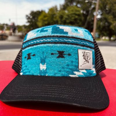 Happy Canyon Aqua Aztec Roadie Trucker Hat