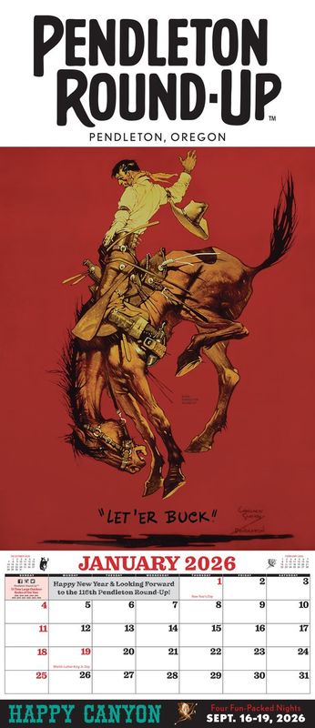 2026 Pendleton Round-Up Calendar
