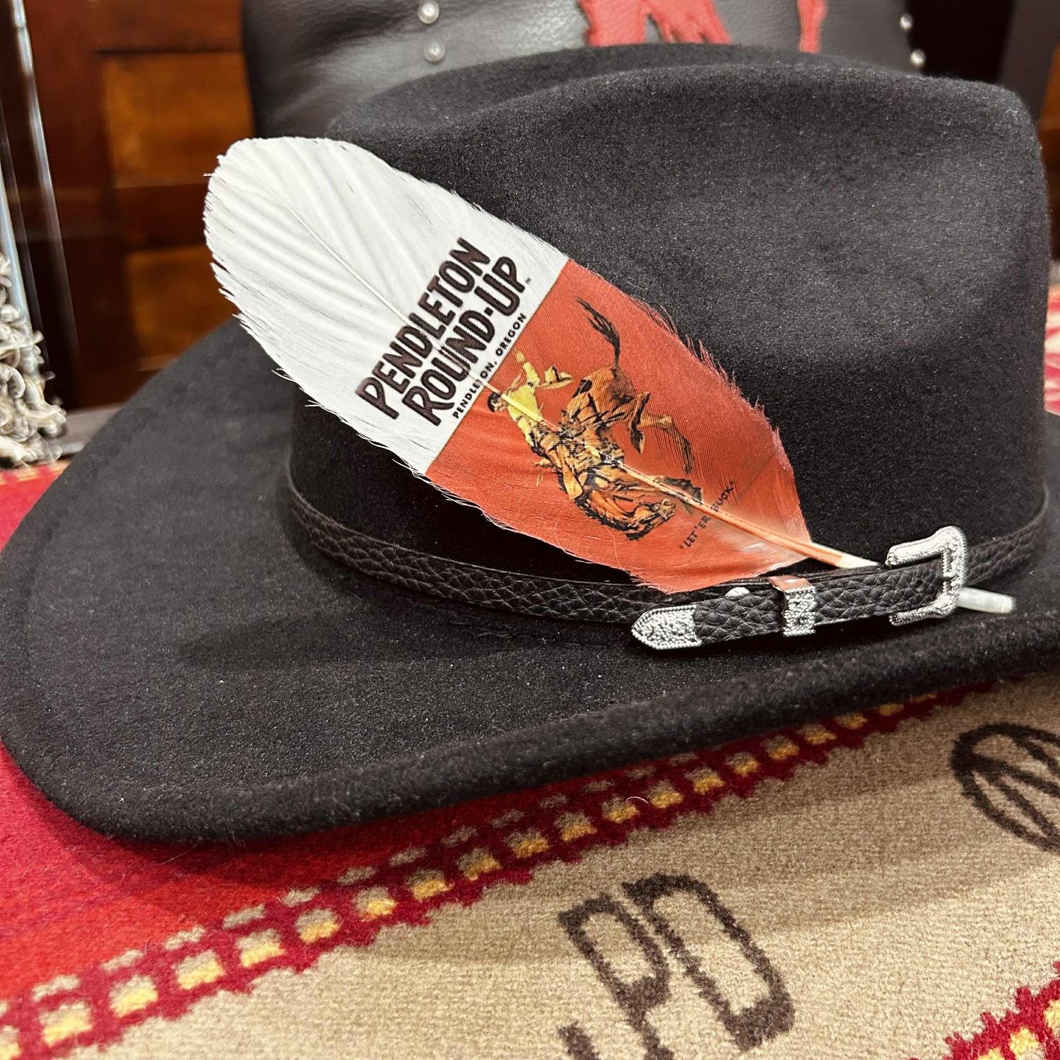 Pendleton Round-Up Poster Hat Feather