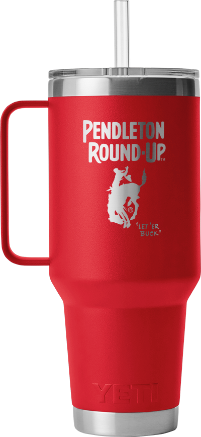 Pendleton Round-Up YETI 42oz Red Straw Tumbler