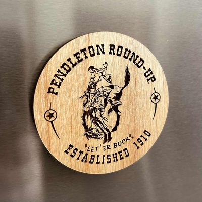 Pendleton Round-Up Alder Wood Magnet