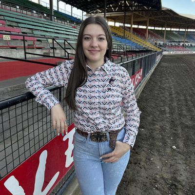 Ladies Cinch ArenaFlex Pendleton Round-Up Stripe Aztec Long Sleeve Button Up