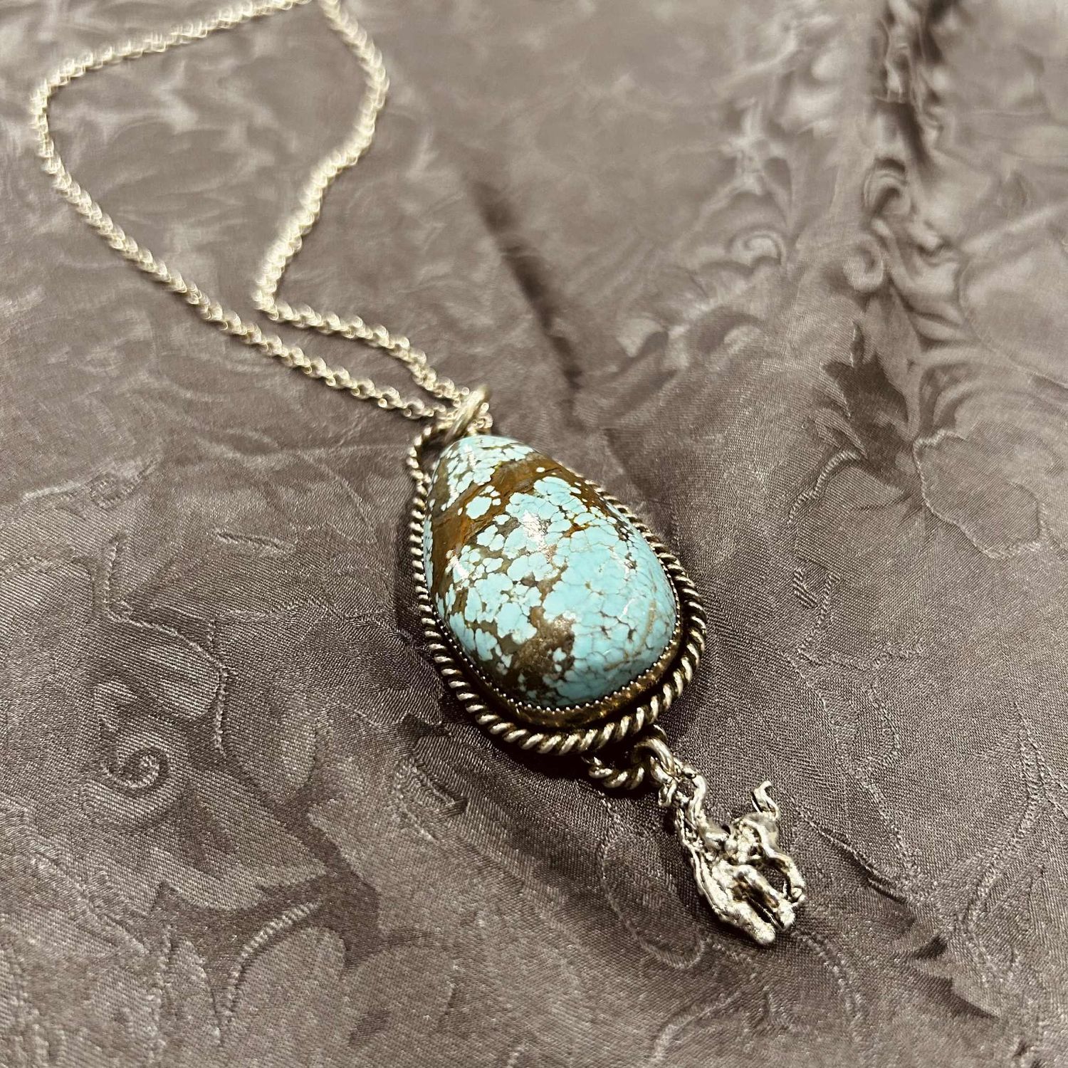 Pendleton Round-Up Turquoise Teardrop Necklace