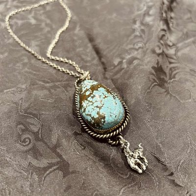 Pendleton Round-Up Turquoise Teardrop Necklace