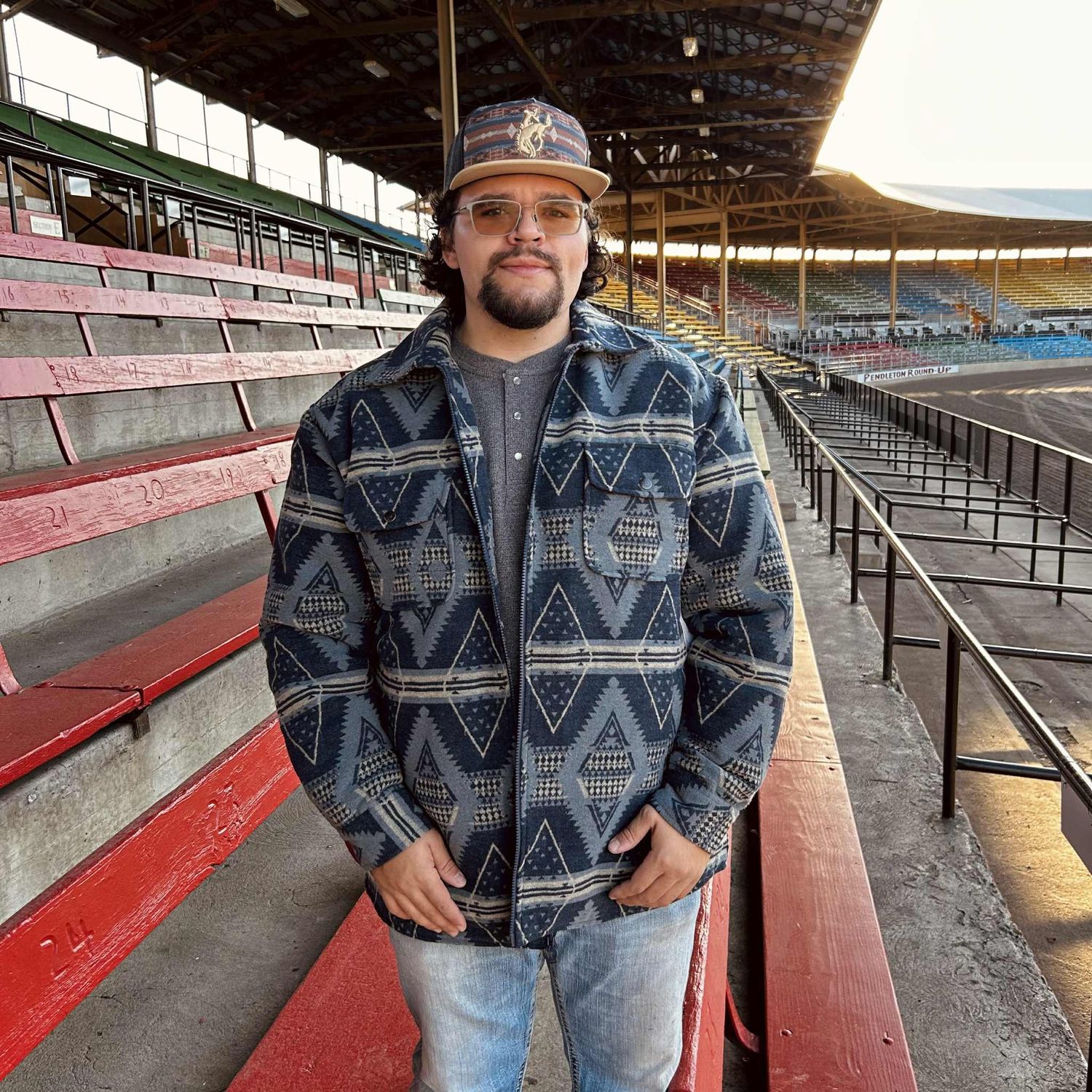 Men&#39;s Outback Pendleton Round-Up Navy Koda Jacket
