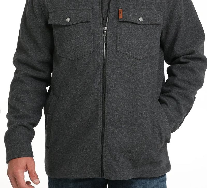 Men's Cinch Pendleton Round-Up Charcoal Knit Shirt Jacket