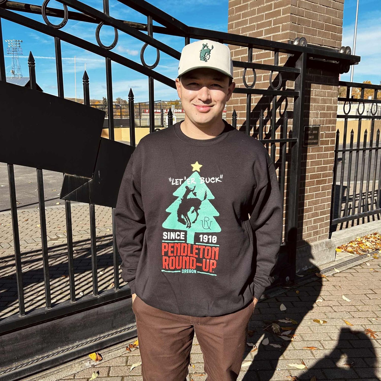 Pendleton Round-Up Christmas Tree Crewneck