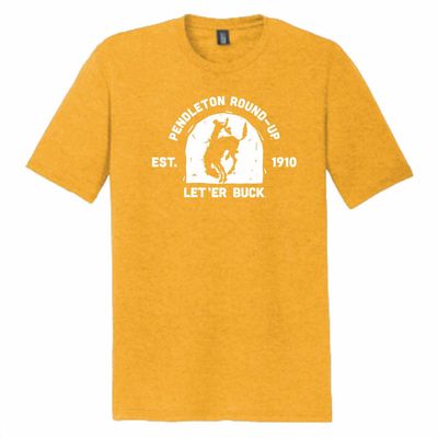 Men's Pendleton Round-Up Distressed Mustard Tee