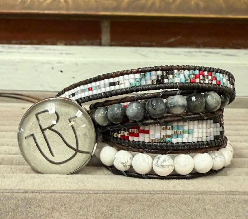 Pendleton Round-Up White RU Wrap Bracelet