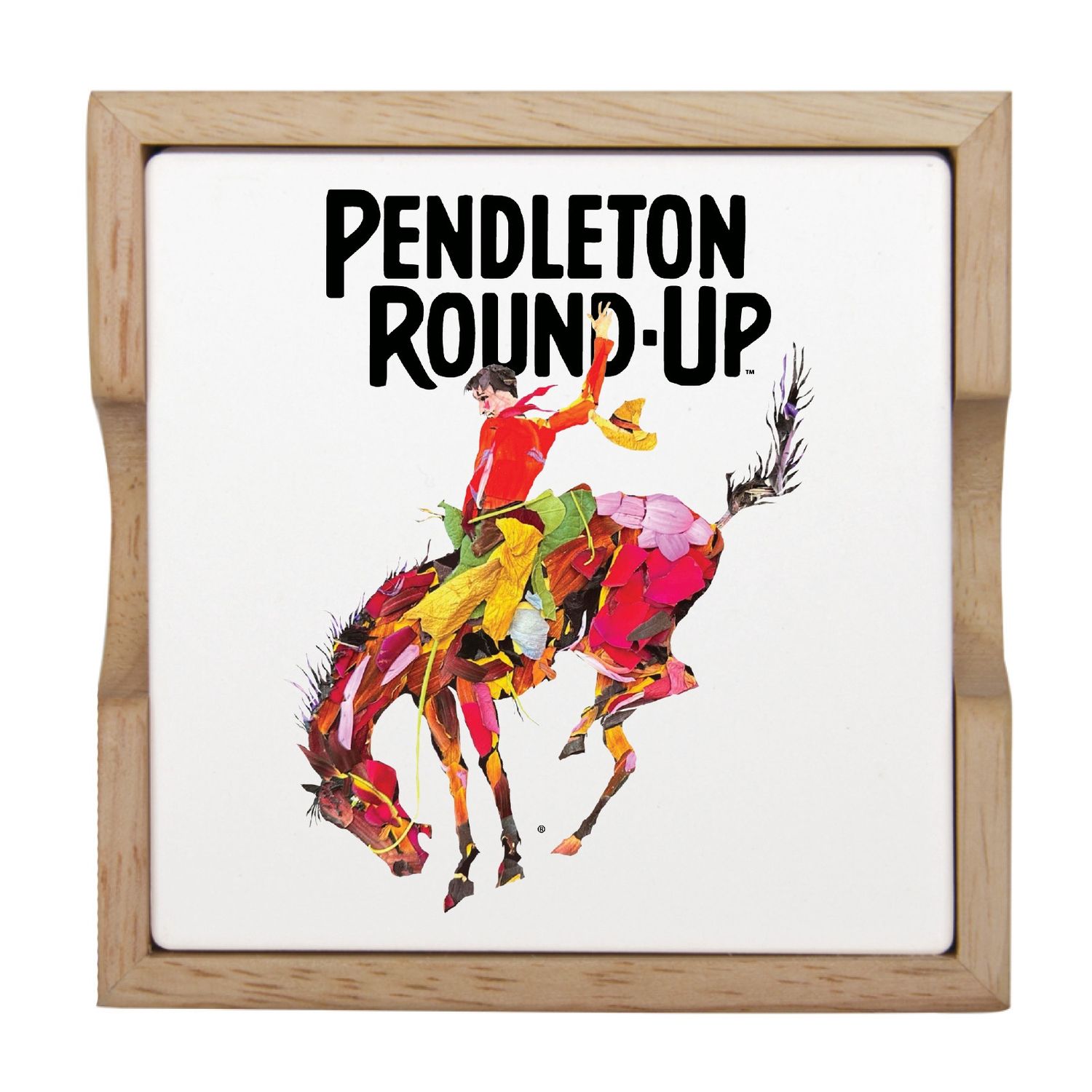 Pendleton Round-Up Petal Art Coaster Set