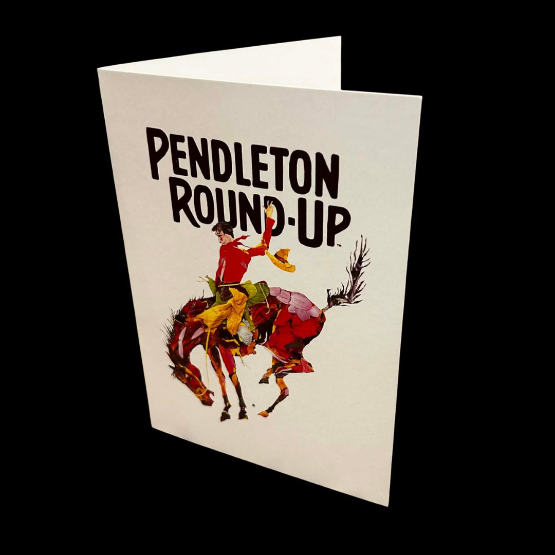Pendleton Round-Up Petal Art Greeting Card