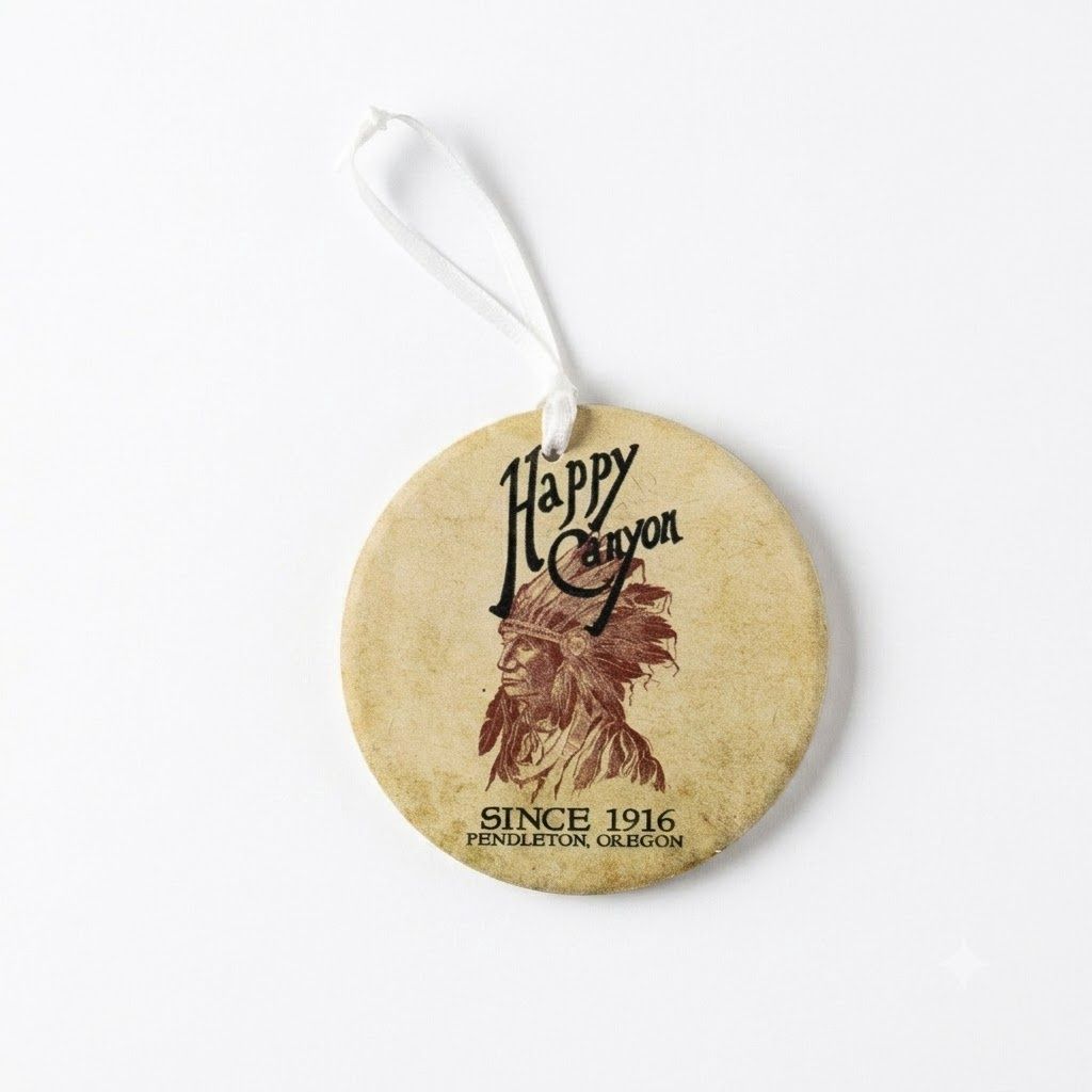 Happy Canyon Ceramic Ornament