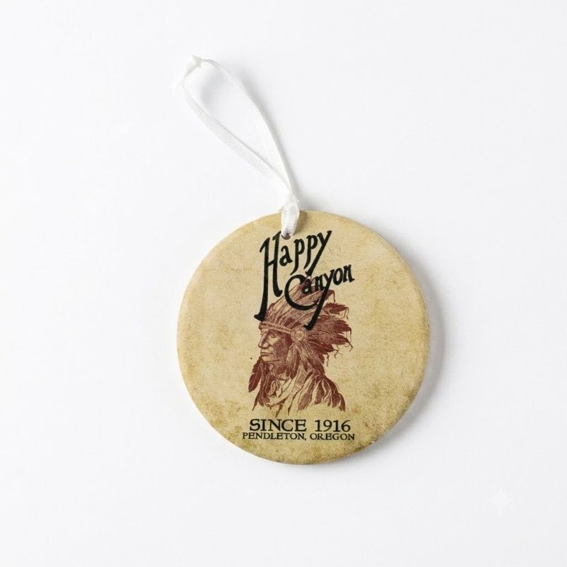 Happy Canyon Ceramic Ornament
