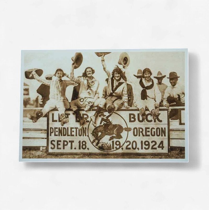 Pendleton Round-Up Four Cowgirls Postcard