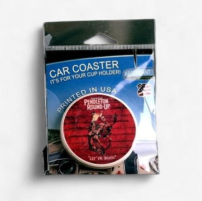 Pendleton Round-Up Barnwood Car Coaster