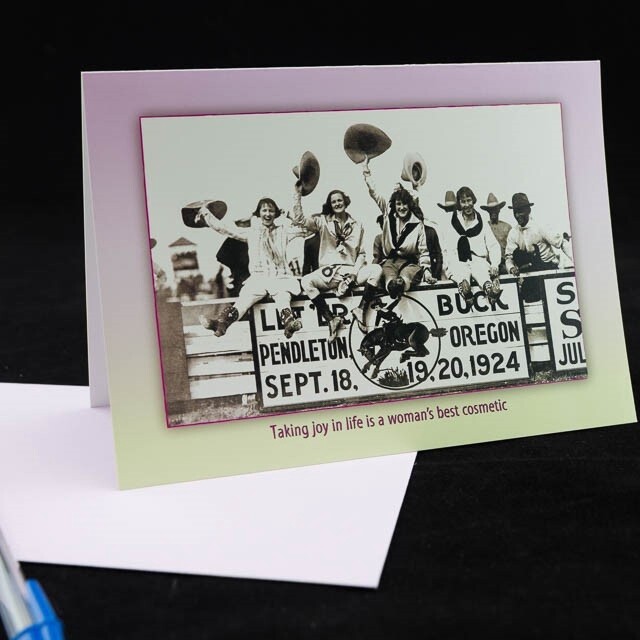 Pendleton Round-Up Four Cowgirls Greeting Card