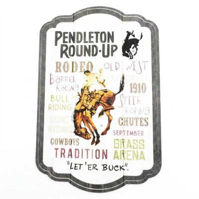 Pendleton Round-Up Typography Sticker - Large