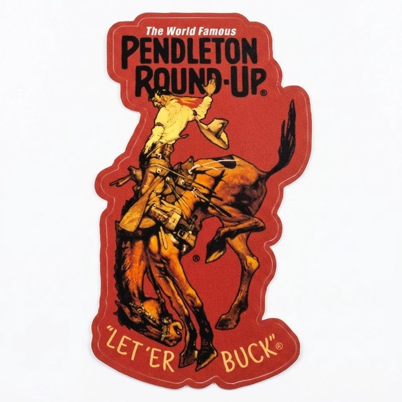 Pendleton Round-Up Sticker - Small