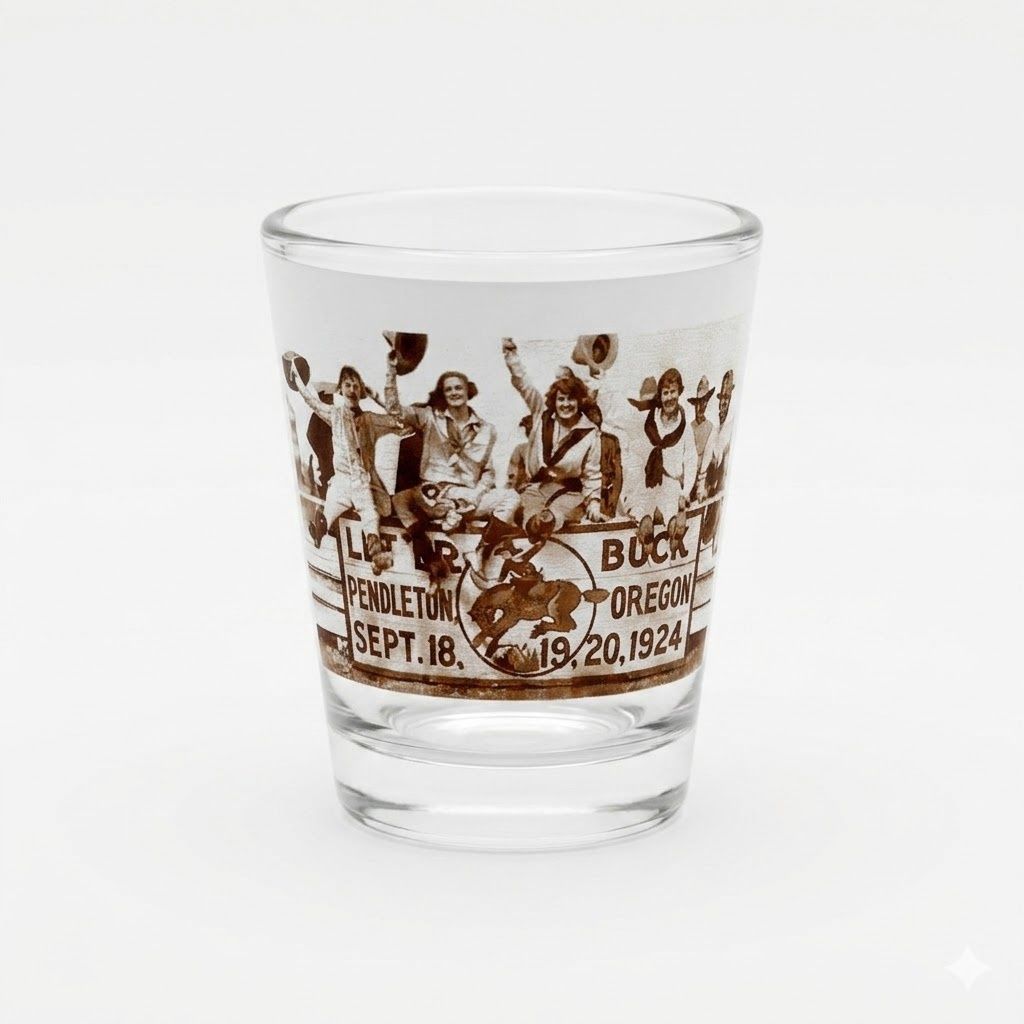Pendleton Round-Up Four Cowgirl Shot Glass