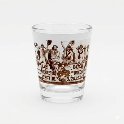 Pendleton Round-Up Four Cowgirl Shot Glass
