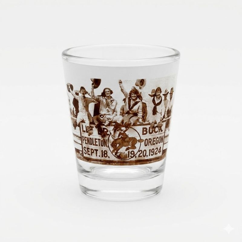 Pendleton Round-Up Four Cowgirl Shot Glass