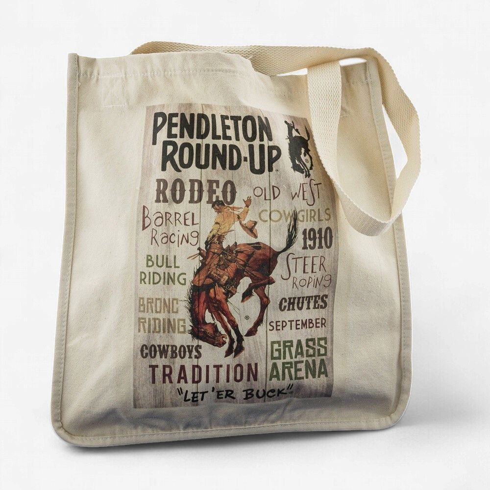 Pendleton Round-Up Typography Tote Bag