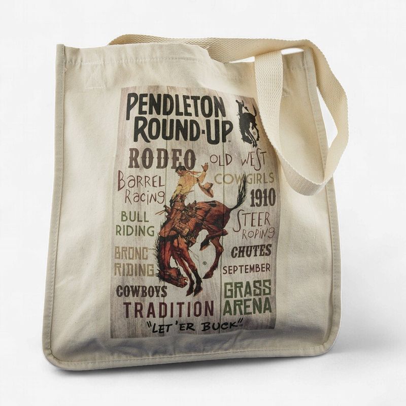 Pendleton Round-Up Typography Tote Bag