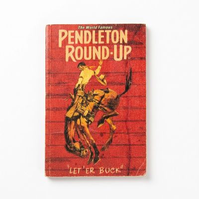 Pendleton Round-Up Wooden Barnwood Magnet