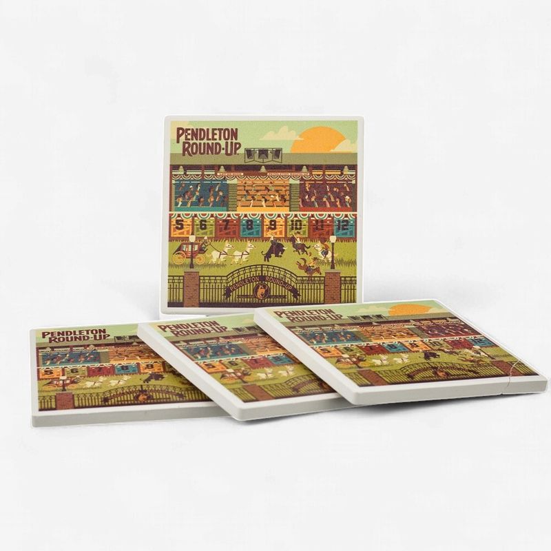 Pendleton Round-Up Geometric Coaster Set