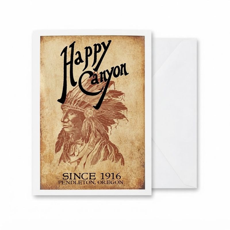 Single Happy Canyon Greeting Card